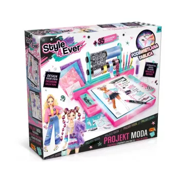 EPEE Fashion Design Kit criativo com mesa de luz LED - Projeto Moda
