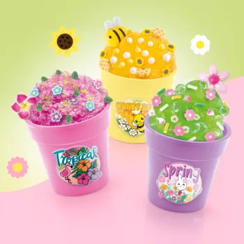 EPEE So Slime DIY Slime Shakers Floral Creations Kit criativo com 3 vasos de flores