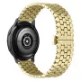 Beline Bracelete para relógio 20mm metal favo de mel dourado