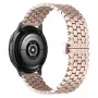 Beline Bracelete para relógio 20mm metal favo de mel rosa dourado