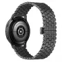 Beline Bracelete para relógio 22mm metal favo de mel preto