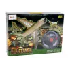 LEAN TOYS avião R/C telecomandado militar camuflado luzes comando