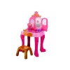 LEAN TOYS Penteadeira de Maquilhagem Infantil com Acessórios de Sensor de Gestos, Rosa