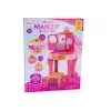 LEAN TOYS Penteadeira de Maquilhagem Infantil com Acessórios de Sensor de Gestos, Rosa