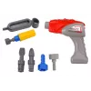 LEAN TOYS escavadora de rastos de desenhos animados kit de puzzle 3D de madeira - laranja