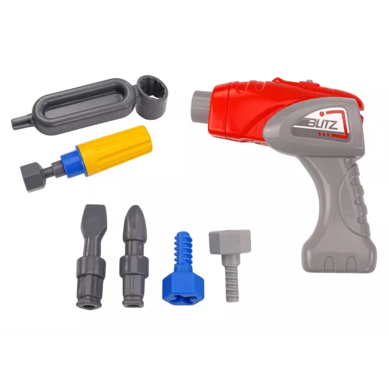 LEAN TOYS escavadora de rastos de desenhos animados kit de puzzle 3D de madeira - laranja