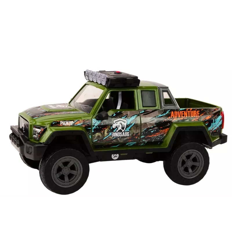LEAN TOYS Carro de Caça Todo-o-Terreno Hunter Dinossauro Luzes Sons Verde