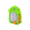 LEAN TOYS Quadro de desenho jogo de bolso 2 em 1 verde dinossauro