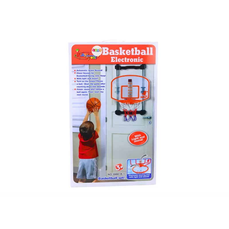 LEAN TOYS Basquetebol de casa cesto bola bomba ajustável