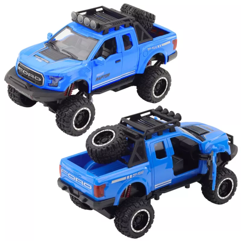 LEAN TOYS Veículo todo-o-terreno Raptor com portas que abrem, tração, luzes e mix de sons