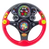 LEAN TOYS Volante Interativo para Crianças com Luzes, Sons e Vibrações, vermelho