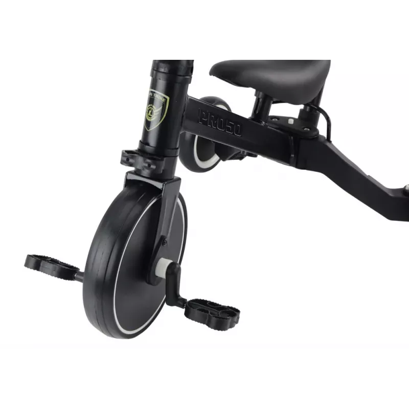 LEAN TRIKE PRO50 Triciclo com Barra de Empurrar Preto