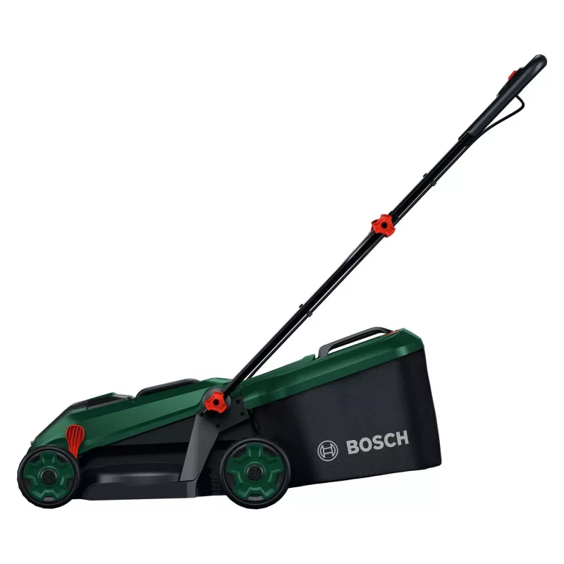 Bosch Rotak 18V-34 Corta-Relva a Bateria com Conjunto de Arranque e Plugue de Mulching (C)
