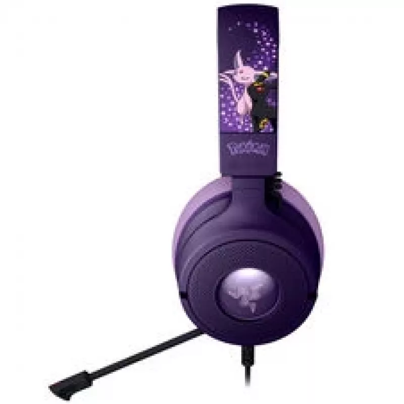 Razer Kraken V4 X Edição Pokémon Espeon/Umbreon Headset Gaming com Fio