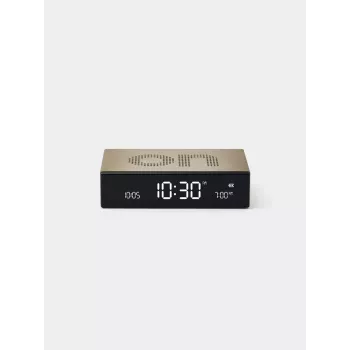 Lexon Flip Premium Despertador de Dois Lados Dourado LR152D