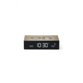 Lexon Flip Premium Despertador de Dois Lados Dourado LR152D