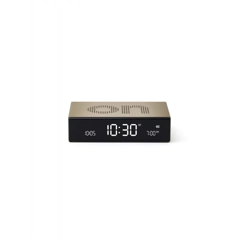 Lexon Flip Premium Despertador de Dois Lados Dourado LR152D