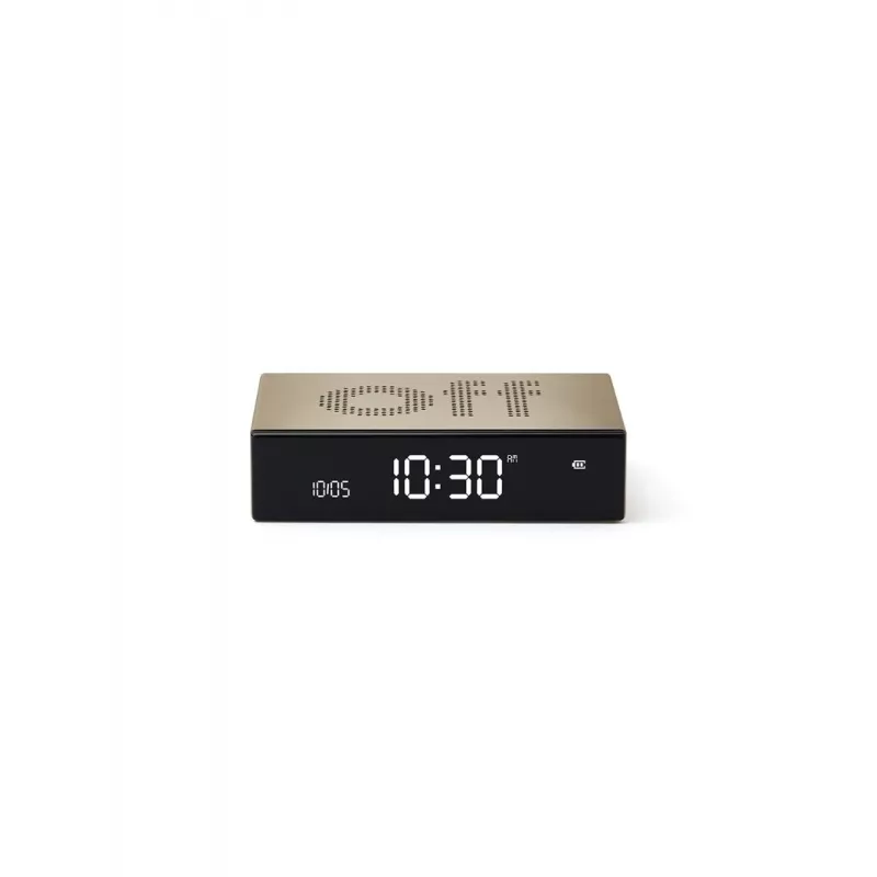 Lexon Flip Premium Despertador de Dois Lados Dourado LR152D