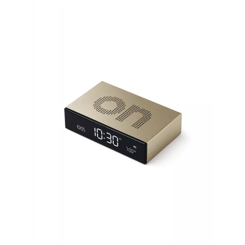 Lexon Flip Premium Despertador de Dois Lados Dourado LR152D