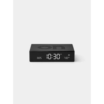 LEXON Flip Premium Despertador de Dois Lados Preto LR152N