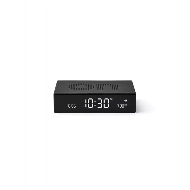 LEXON Flip Premium Despertador de Dois Lados Preto LR152N