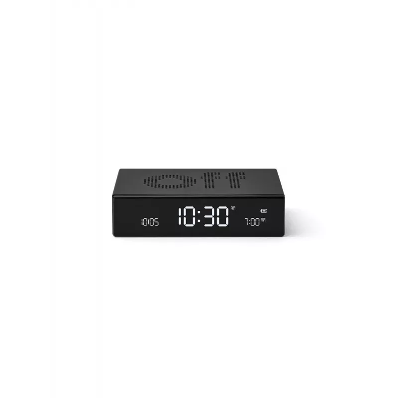 LEXON Flip Premium Despertador de Dois Lados Preto LR152N