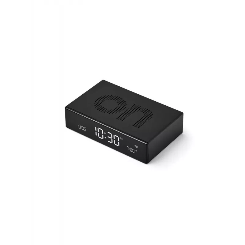 LEXON Flip Premium Despertador de Dois Lados Preto LR152N