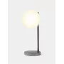 Lexon Bubble Lamp Candeeiro de Secretária LED com Carregador Qi de 15W, Gunmetal