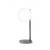Lexon Bubble Lamp Candeeiro de Secretária LED com Carregador Qi de 15W, Gunmetal