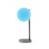 Lexon Bubble Lamp Candeeiro de Secretária LED com Carregador Qi de 15W, Gunmetal