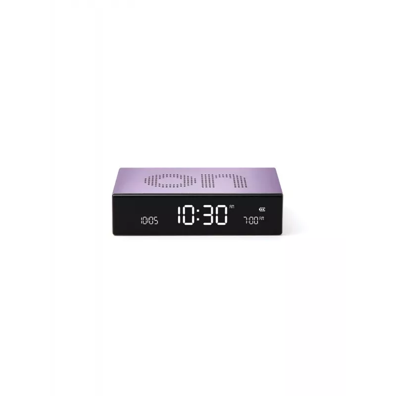 LEXON Flip Premium Despertador de Dois Lados Roxo LR152LL