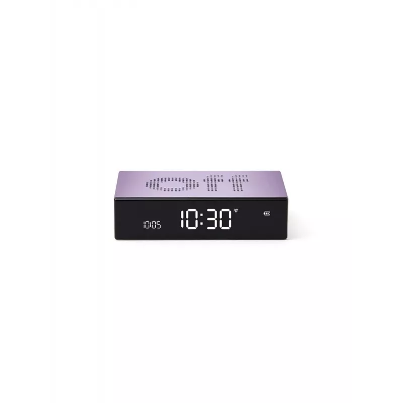 LEXON Flip Premium Despertador de Dois Lados Roxo LR152LL