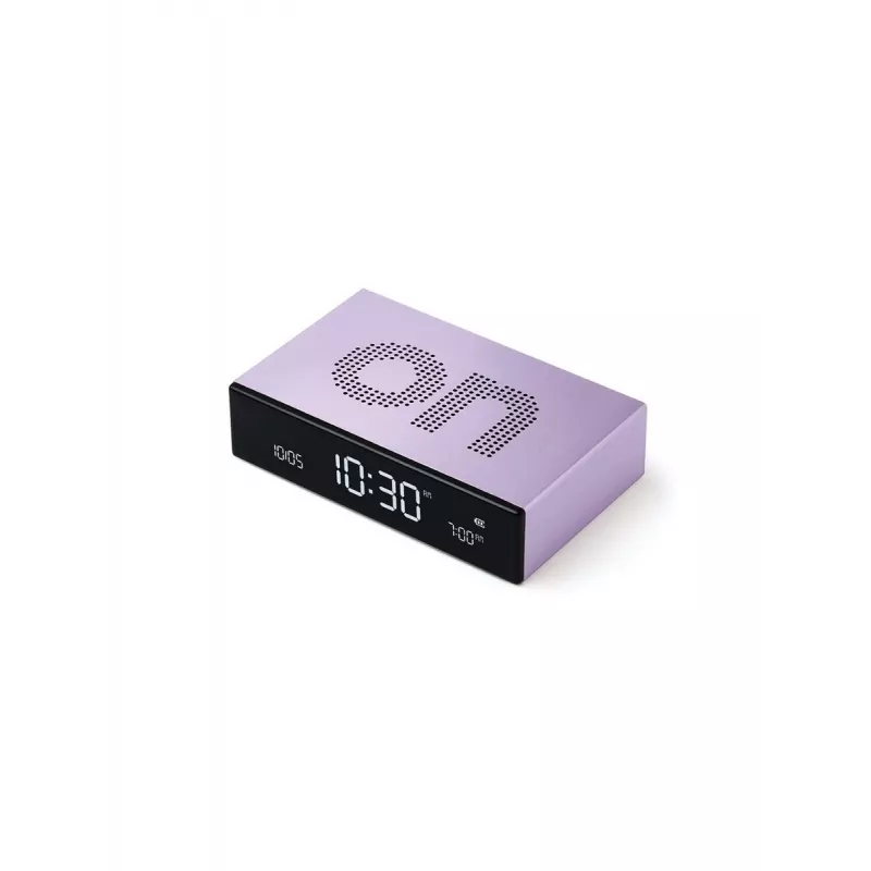 LEXON Flip Premium Despertador de Dois Lados Roxo LR152LL