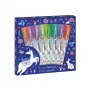 Janod Canetas de Gel Mini 8 Cores Unicorns Dreamland 6+
