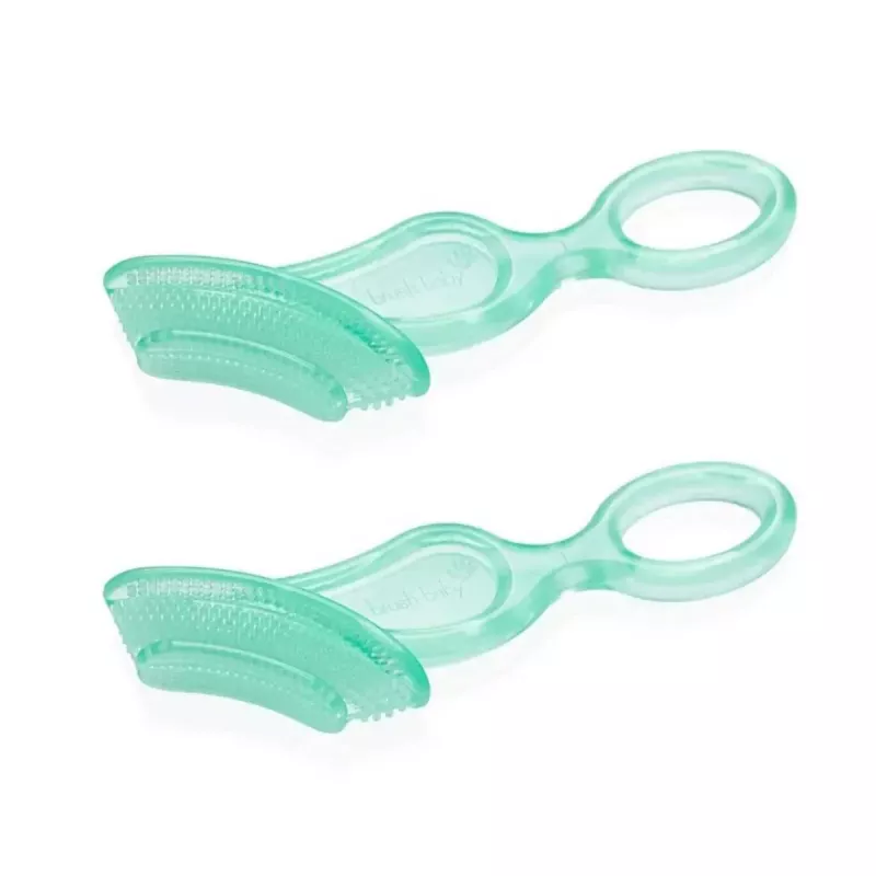 BRUSH BABY Escova de Dentes Mordedor pack de 2 para Bebés 10-36 Meses