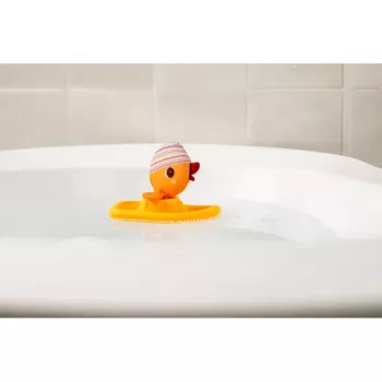 Lilliputiens Brinquedo de banho barco com pato de peluche Gaspard 6m+