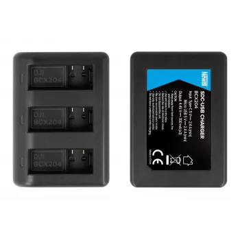 Newell SDC-USB Triple-Channel Charger para baterias DJI Osmo Action BCX204
