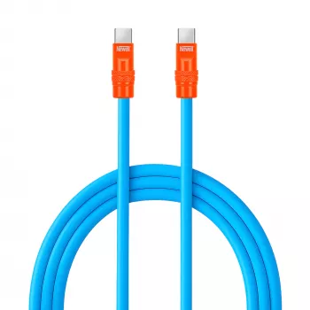 Newell Cabo USB-C para USB-C 100W, 2m, silicone, azul-laranja