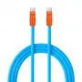 Newell Cabo USB-C para USB-C 100W, 2m, silicone, azul-laranja