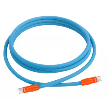 Newell Cabo USB-C para USB-C 100W, 2m, silicone, azul-laranja