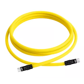 Newell Cabo USB-C para USB-C 100W, 2m, silicone, amarelo-preto