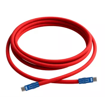 Newell Cabo USB-C para USB-C 100W 2m silicone vermelho-azul-marinho