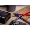 Newell Cabo USB-C para USB-C 100W 2m silicone vermelho-azul-marinho
