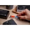 Newell Cabo USB-C para USB-C 100W 1,5m silicone espiral azul-laranja
