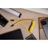 Newell Cabo USB-C para USB-C 100W, 1,5m, silicone, espiral, amarelo-preto