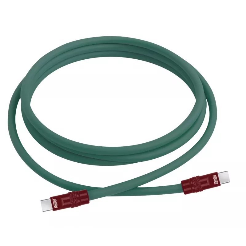 Newell Cabo USB-C para USB-C 100W 2m silicone verde-bordô