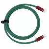 Newell Cabo USB-C para USB-C 100W 2m silicone verde-bordô