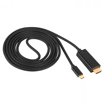 Akyga AK-AV-18 Cabo USB-C para HDMI, 4K, 1,8 m, preto