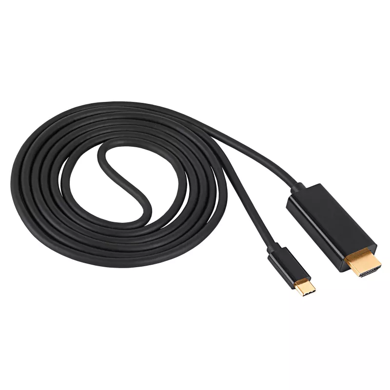Akyga AK-AV-18 Cabo USB-C para HDMI, 4K, 1,8 m, preto
