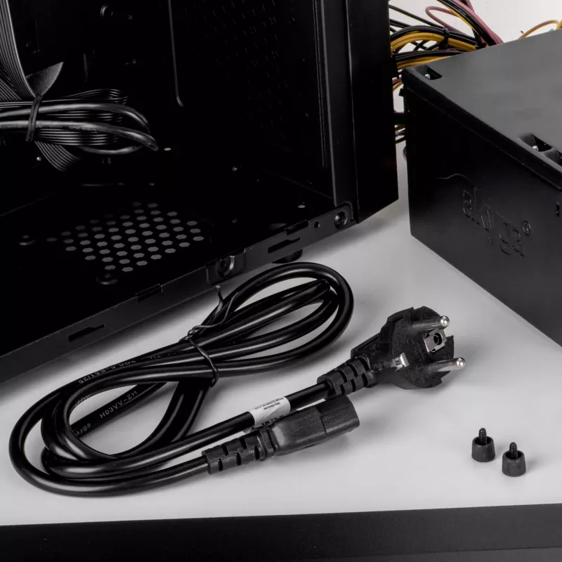 Akyga AK-PC-08C Cabo de alimentação CEE 7/7 para IEC C13 10m preto
